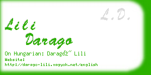 lili darago business card